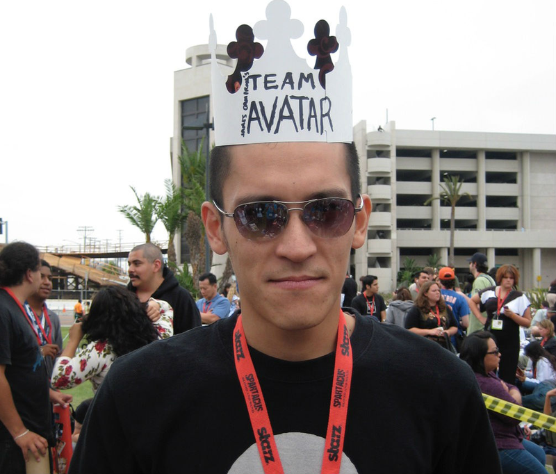 My good friend and line mate Jon Chang, who took the Twilight Burger King crowns handed out for “Team Jacob” and “Team Edward” and made it his own.